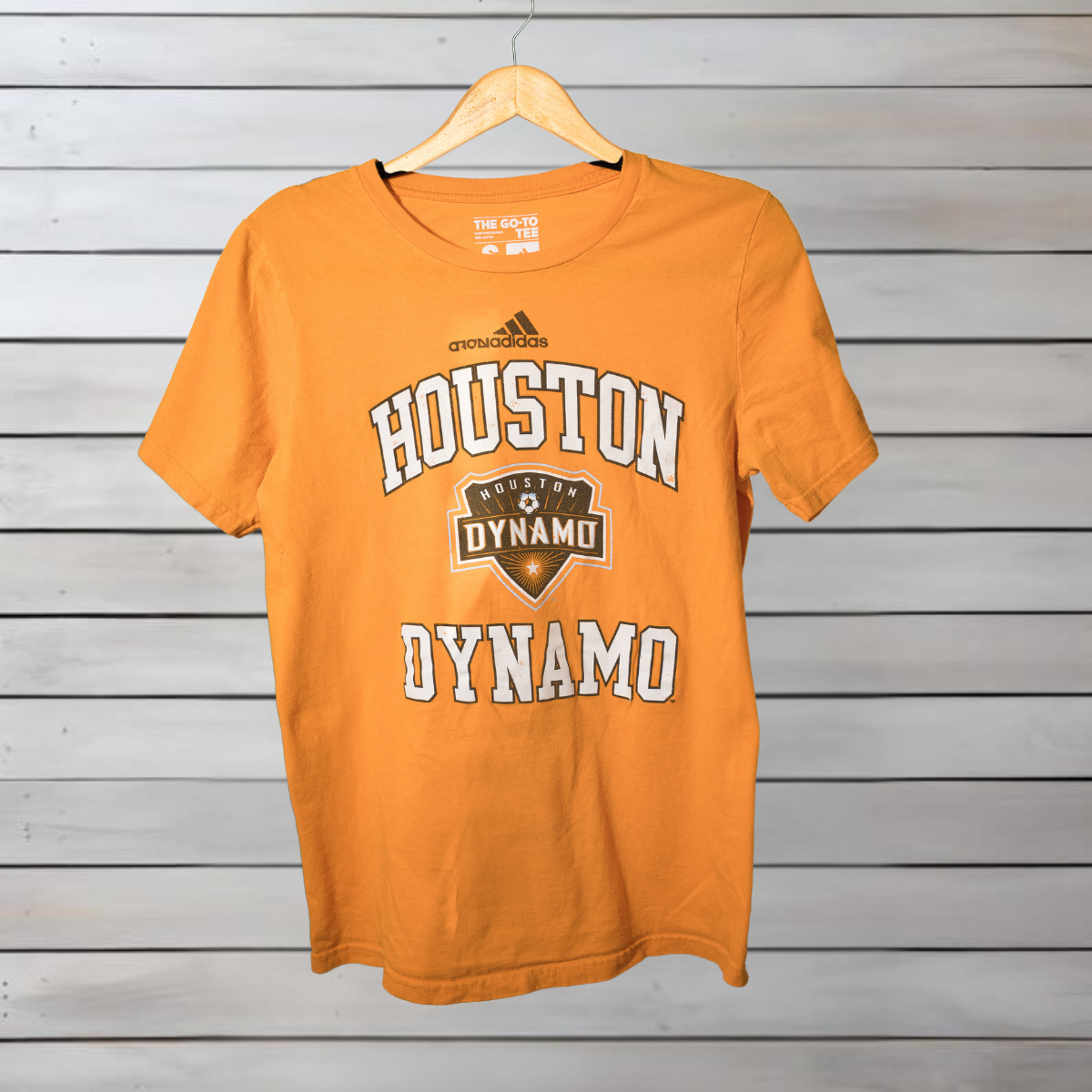 Orange Houston Dynamo Adidas T-Shirt (Adult Small)