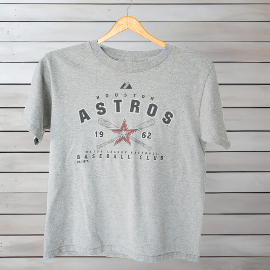 Vintage Houston Astros Gray T-Shirt (Youth Medium)