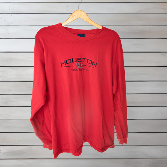 University of Houston Cougars Long-Sleeve Shirt (Adult XL)